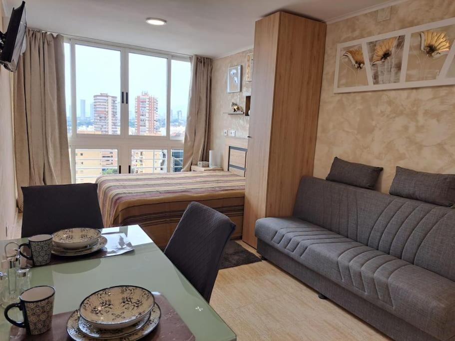 Cozy Studio With Sea View Apartment Benidorm Ngoại thất bức ảnh